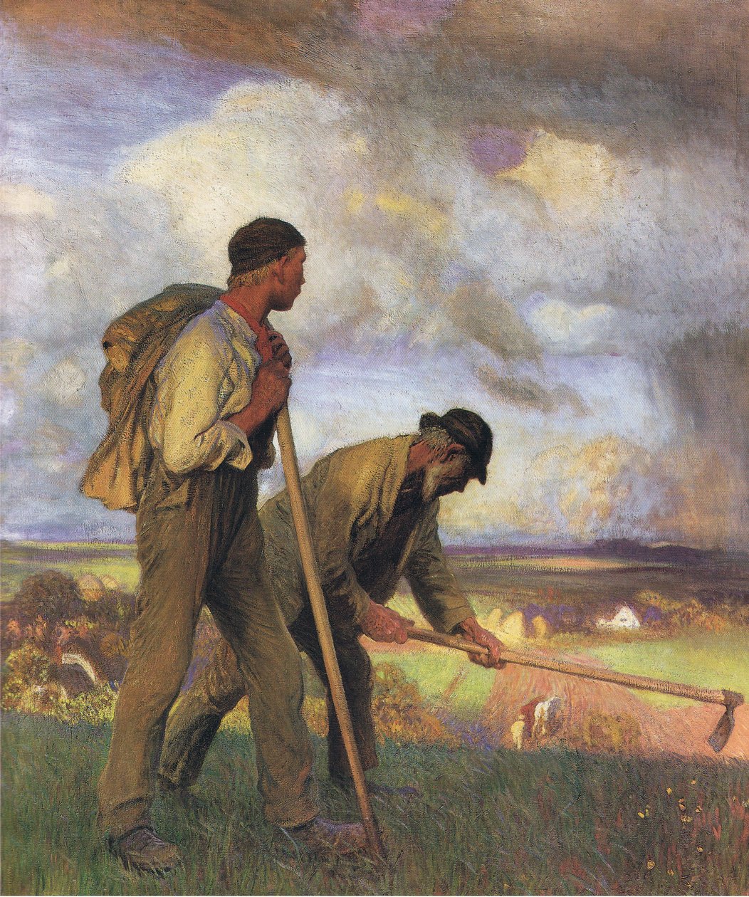 Pojken och mannen av George Clausen