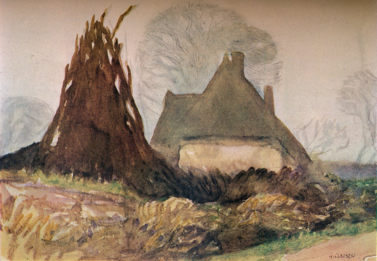 Woodmans Cottage, c1900-talet 1931 av George Clausen