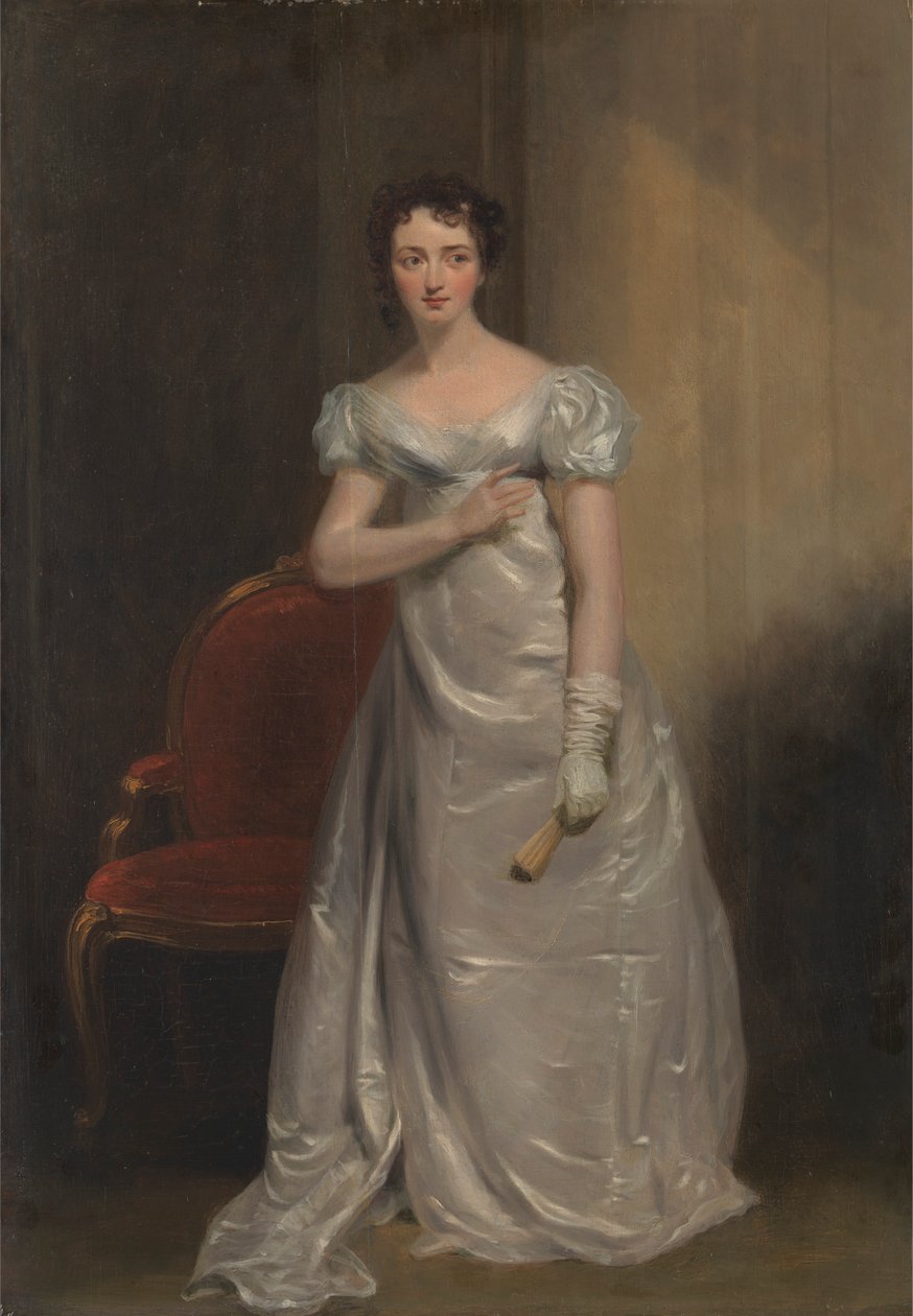 Harriet Smithson som Miss Dorillon, i "Wives as They Were, and Maids as They Are" av Elizabeth Inchbald av George Clint