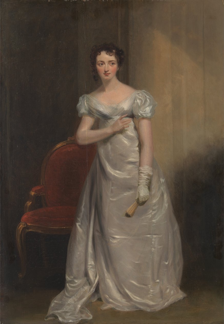 Harriet Smithson som Miss Dorillon i "Wives as They Were, and Maids as They Are" av Elizabeth Inchbald av George Clint