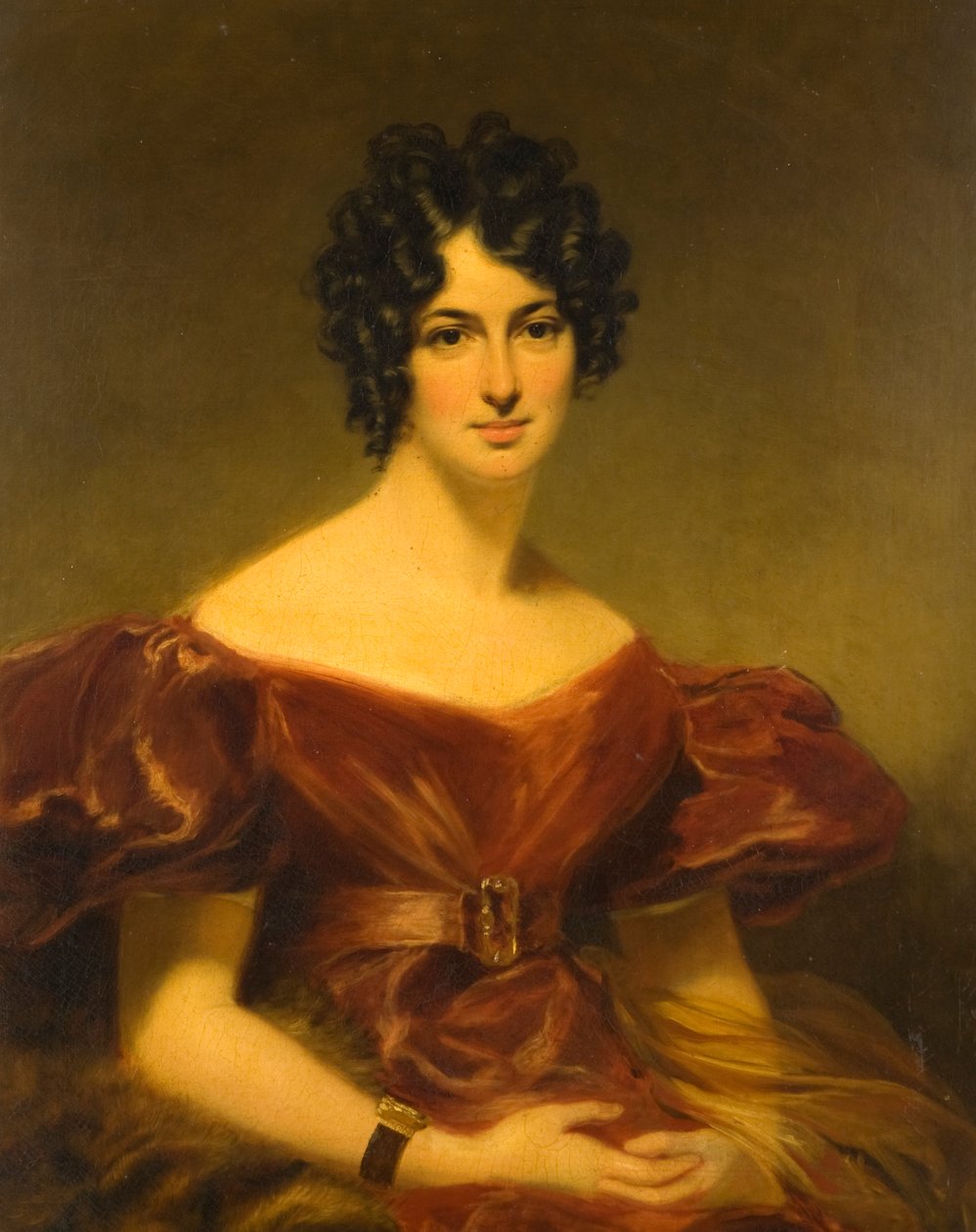 Porträtt av fröken Cecilia Siddons (1794-1868) av George Clint