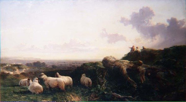 Kväll på South Downs av George Cole