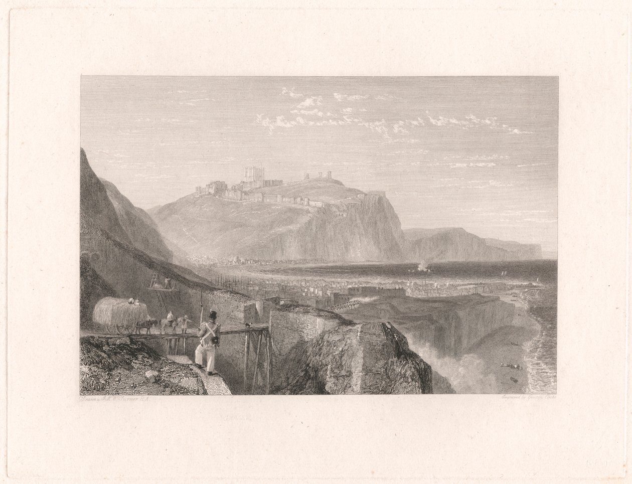 Dover från Shakespeares klippa av George Cooke