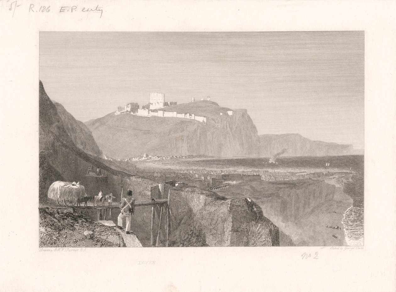 Dover från Shakespeares klippa av George Cooke