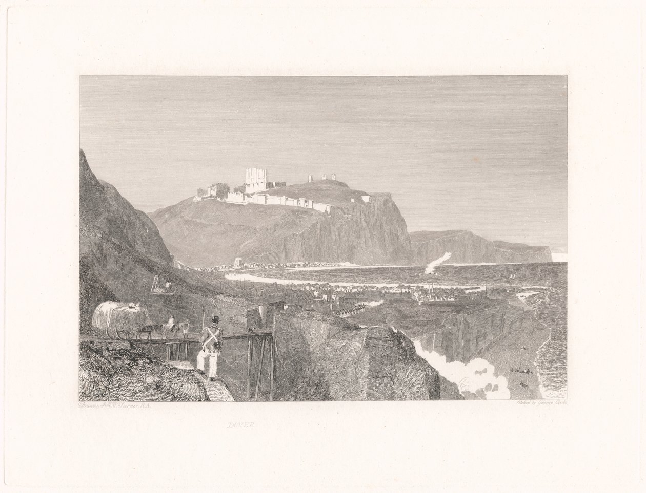 Dover från Shakespeares klippa av George Cooke