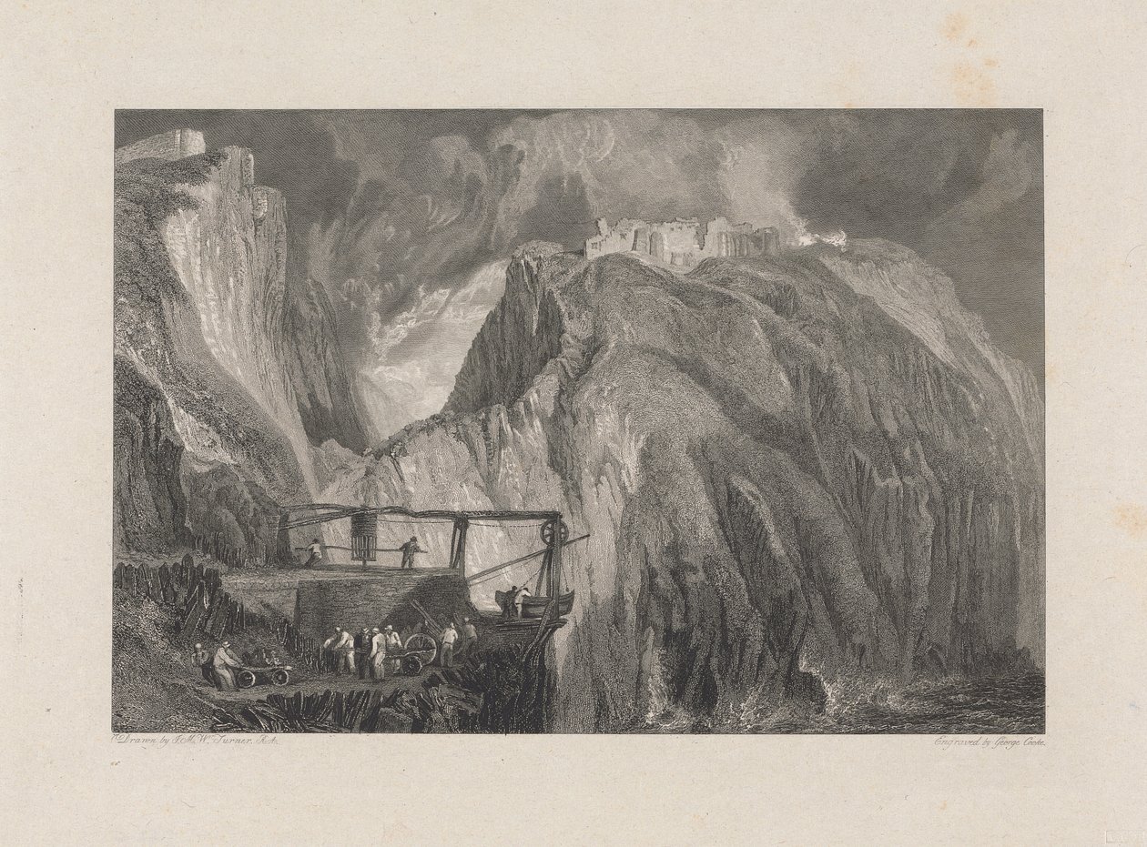 Tintagel Castle, Cornwall av George Cooke