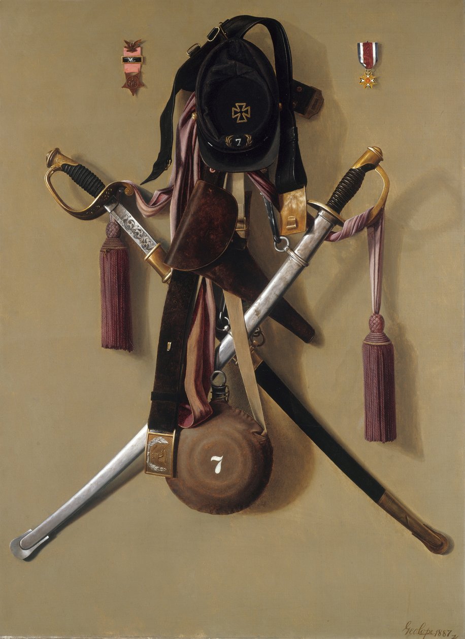 Major Levi Gheen McCauleys inbördeskrigsregalier, 1887 av George Cope