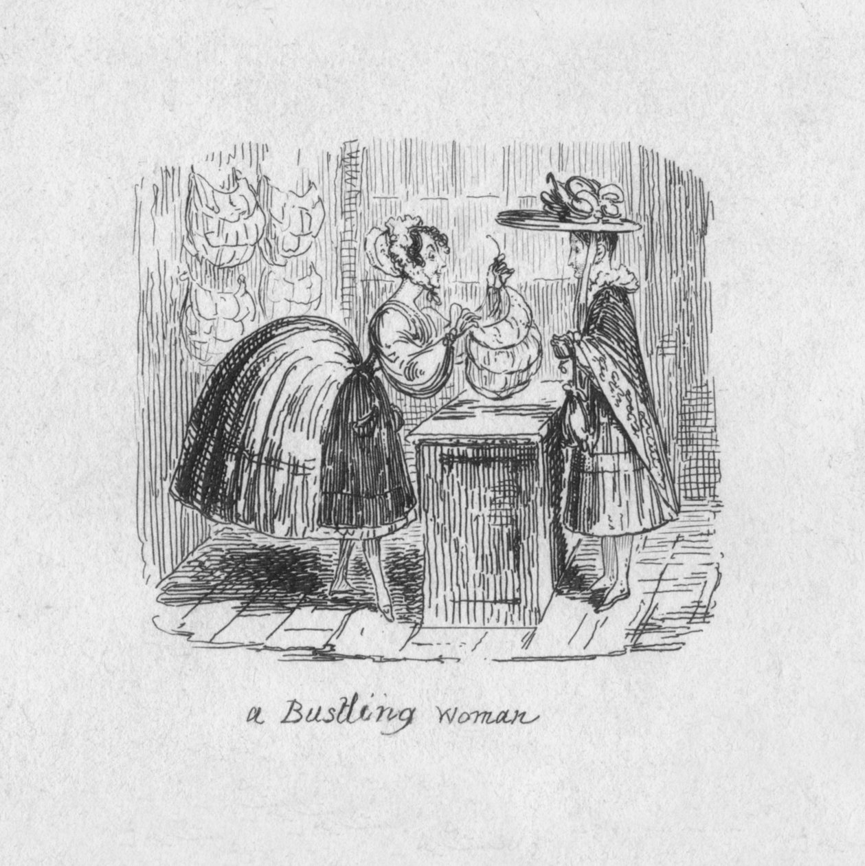 En livlig kvinna, 1829 av George Cruikshank