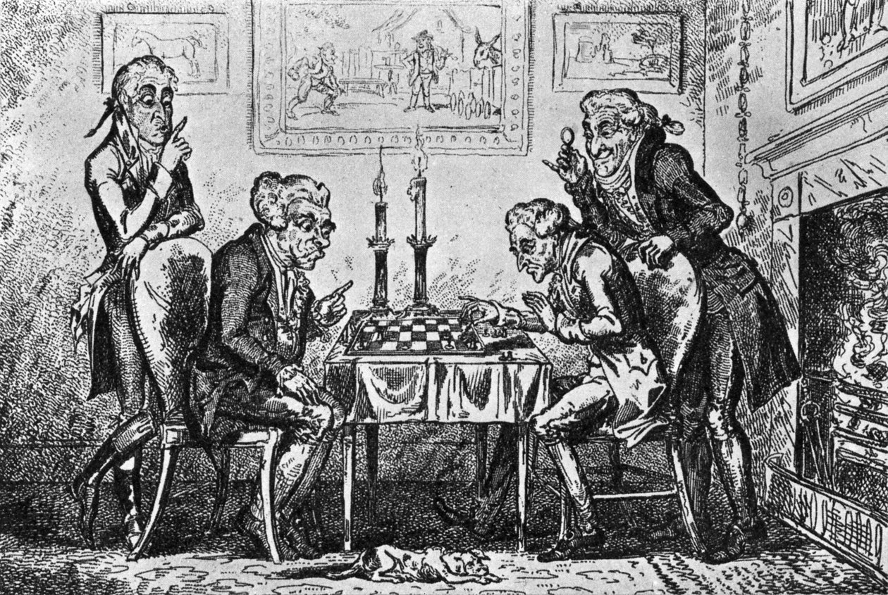 Ett parti schack av George Cruikshank