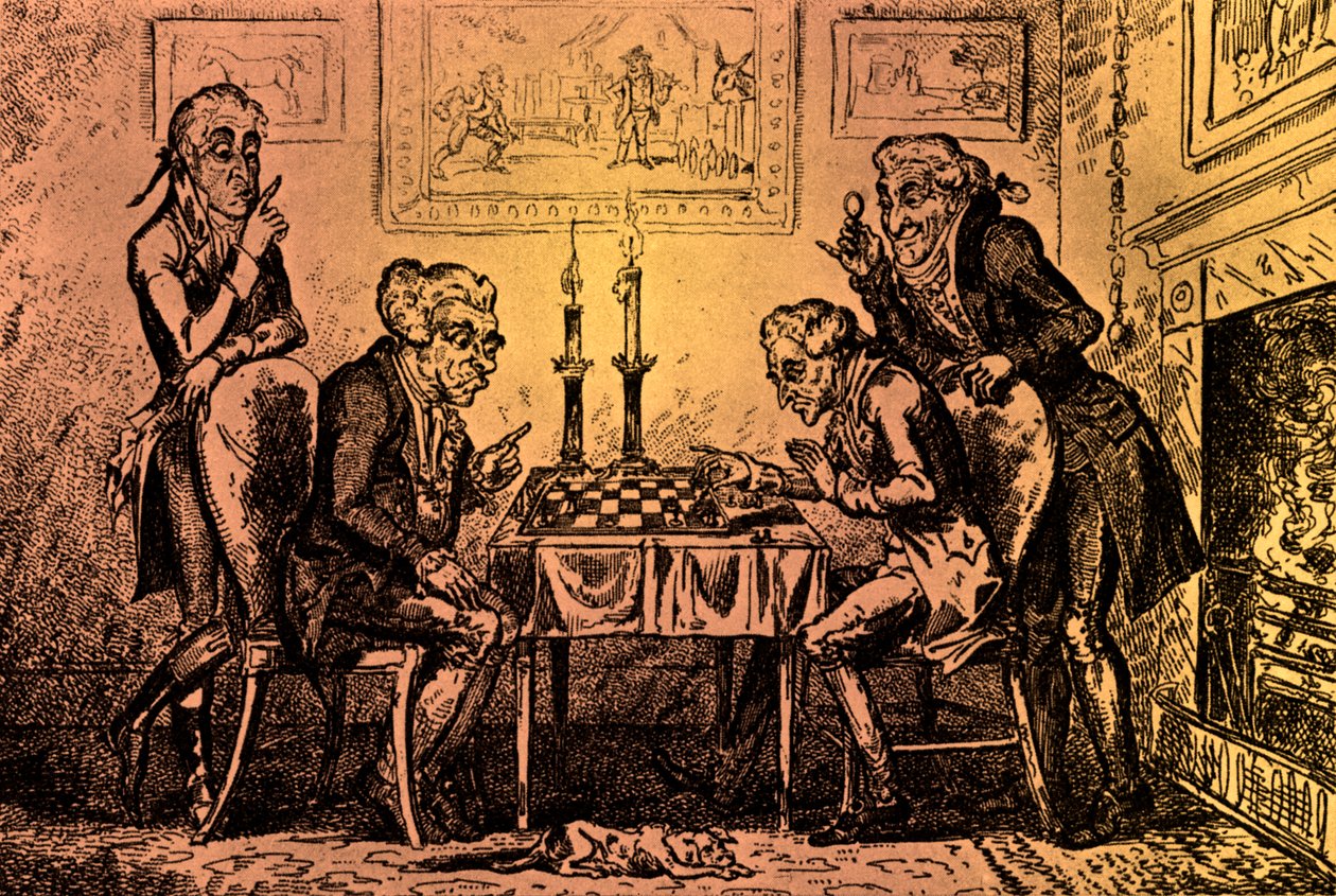 Ett parti schack av George Cruikshank