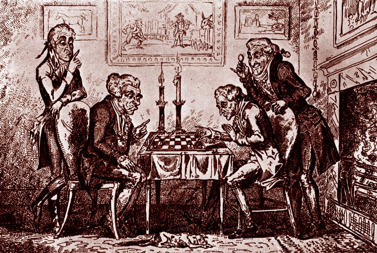 Ett parti schack av George Cruikshank