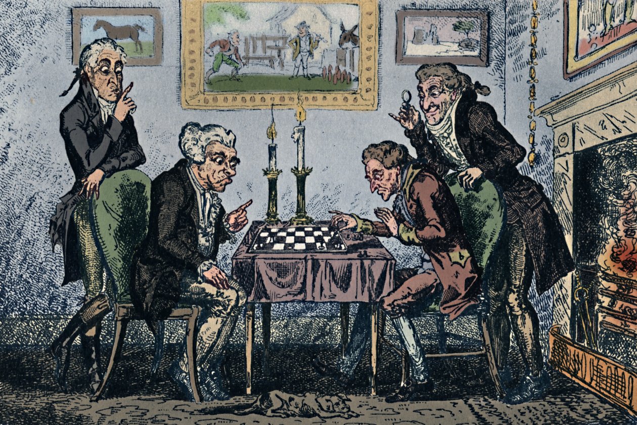 Ett parti schack, 1948 av George Cruikshank