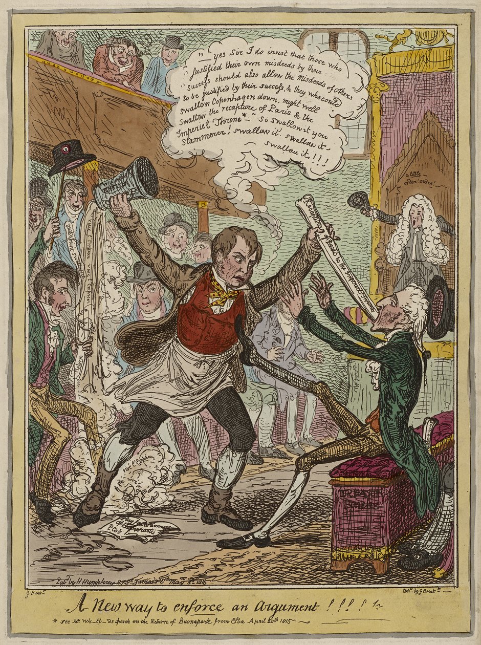 A New Way to Enforce an Argument!!!!, publicerad 3 maj av George Cruikshank