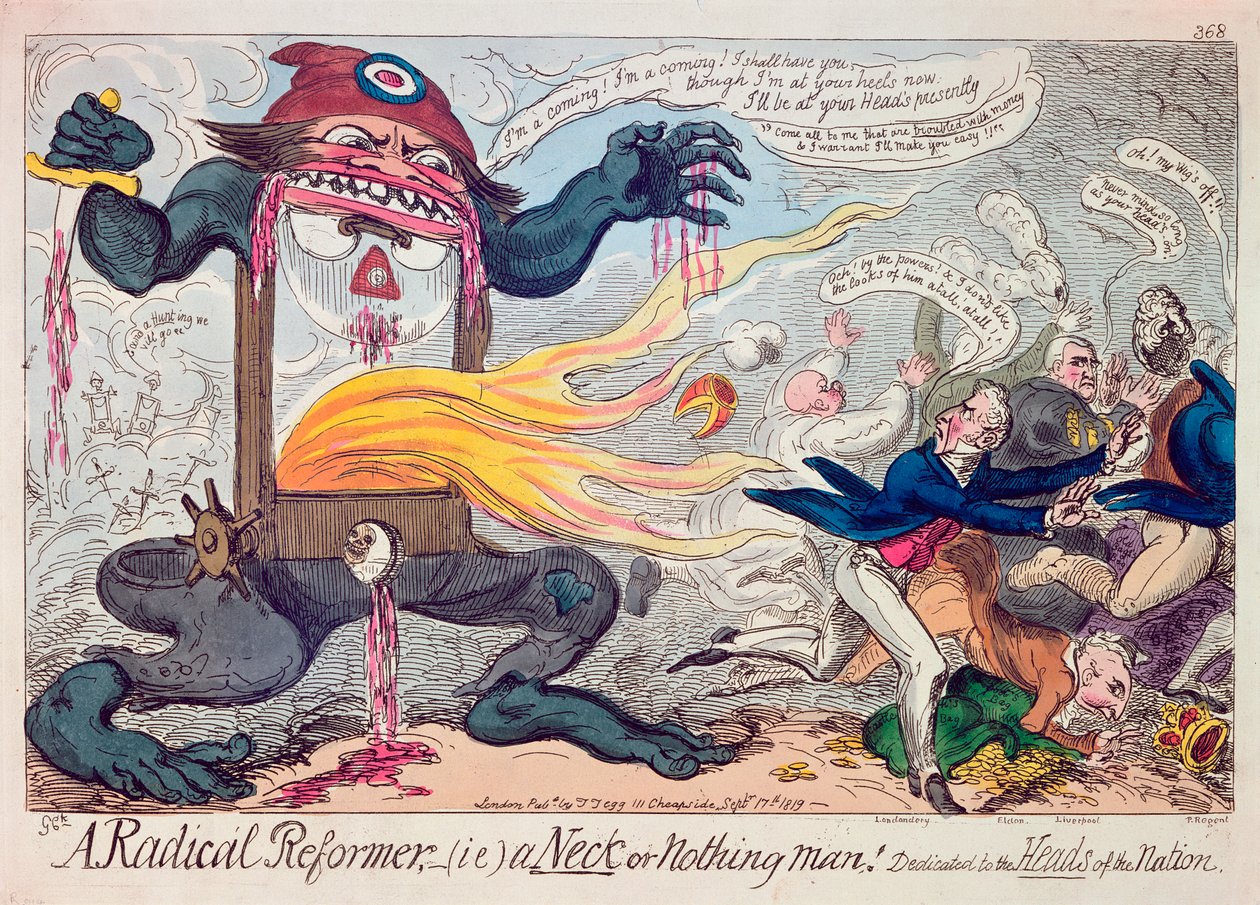En radikal reformator av George Cruikshank