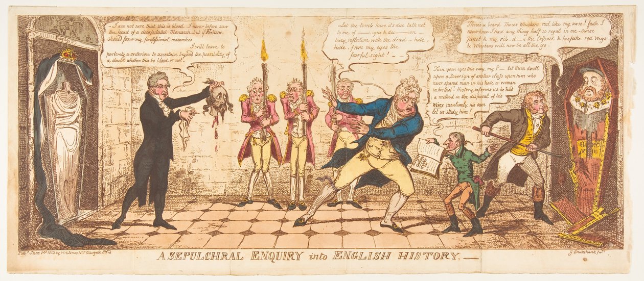 A Sepulchral Inquiry into English History, 1 juni 1813. av George Cruikshank