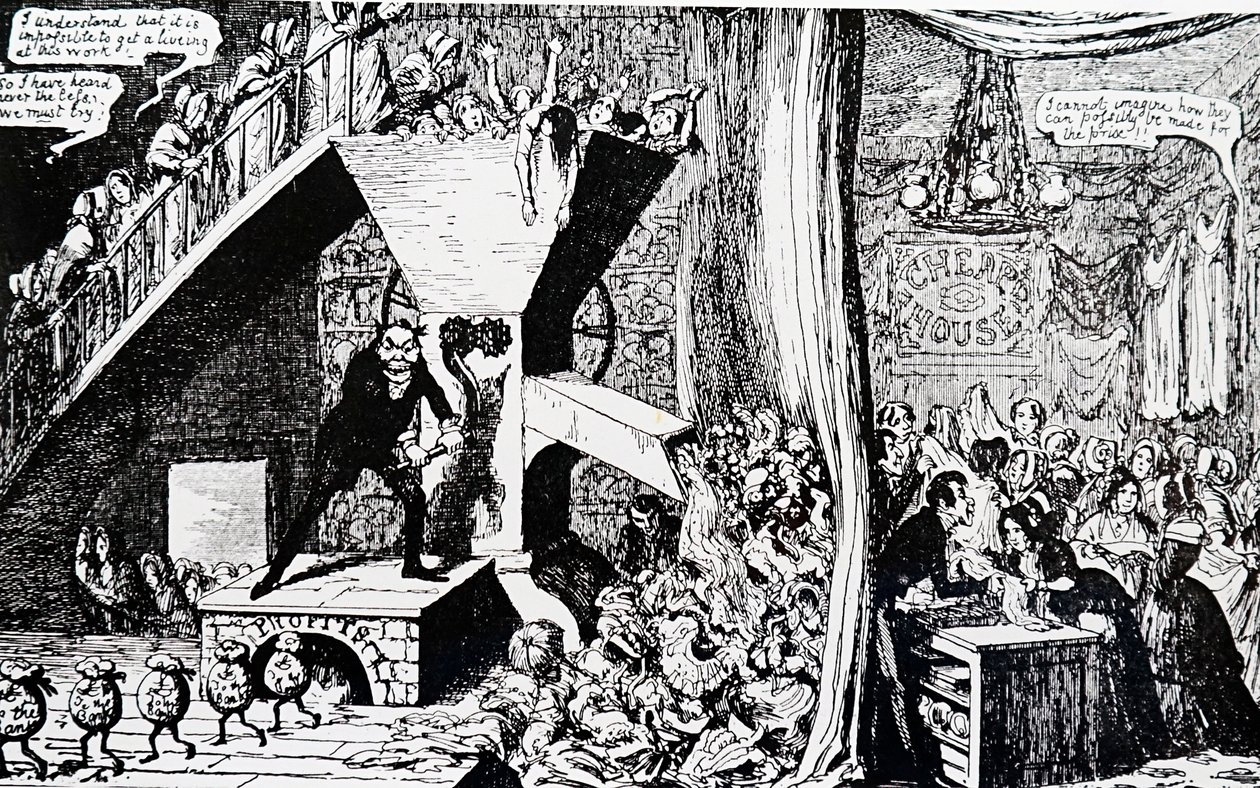 En svettig arbetare av George Cruikshank