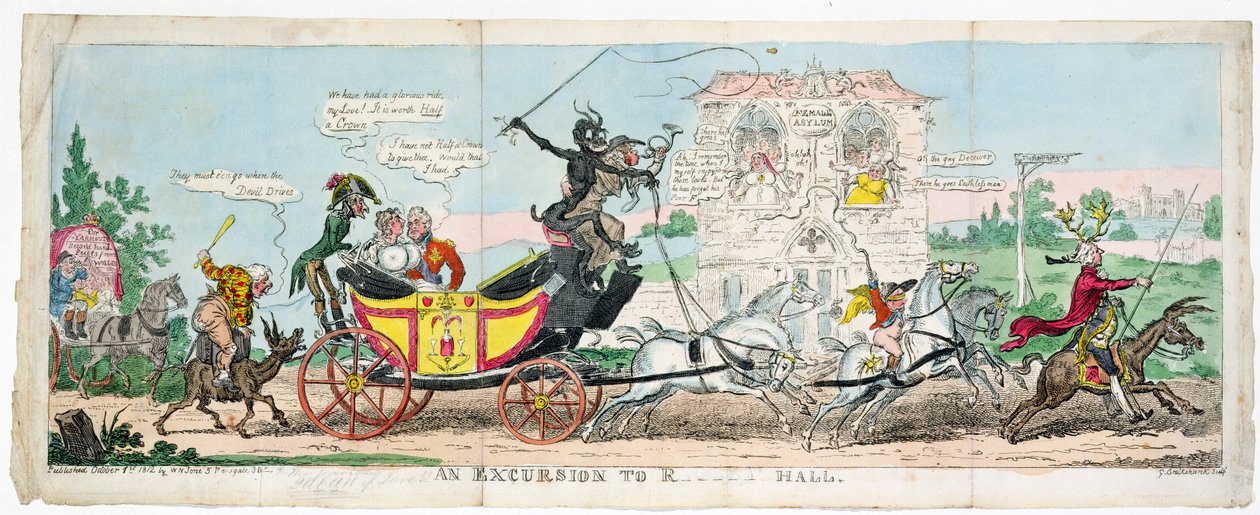 En utflykt till R.... Hall av George Cruikshank