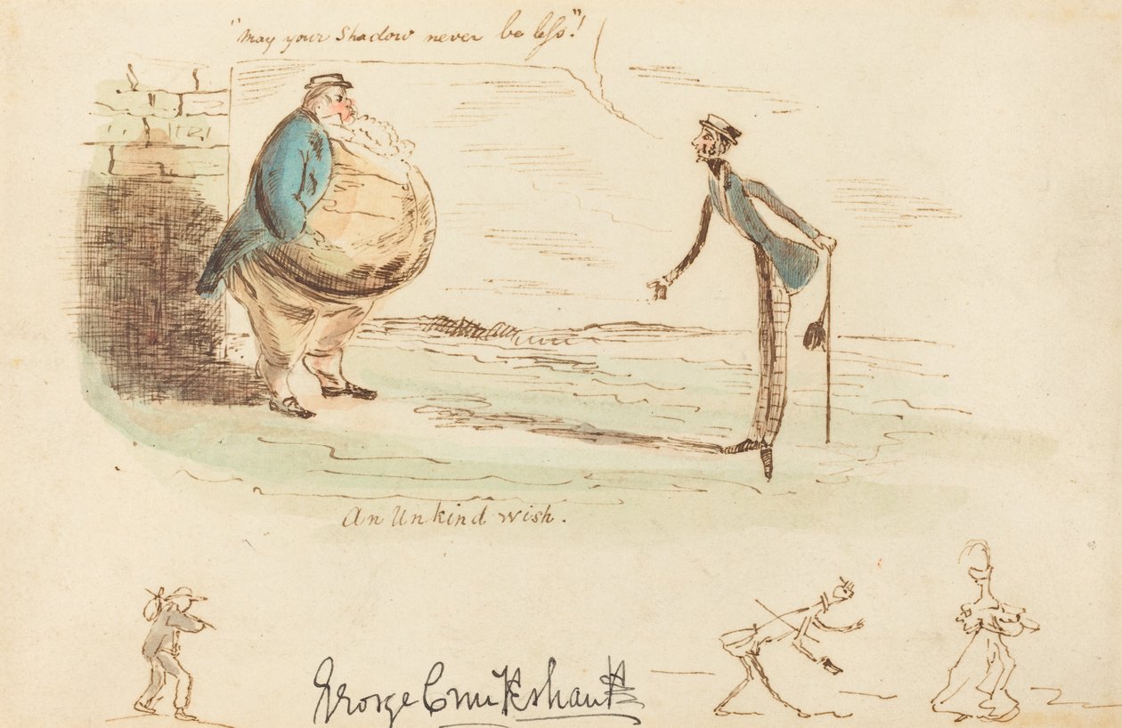 En ovänlig önskan av George Cruikshank