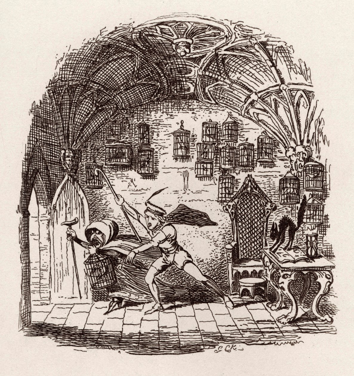 Bröderna Grimm Barn och av George Cruikshank