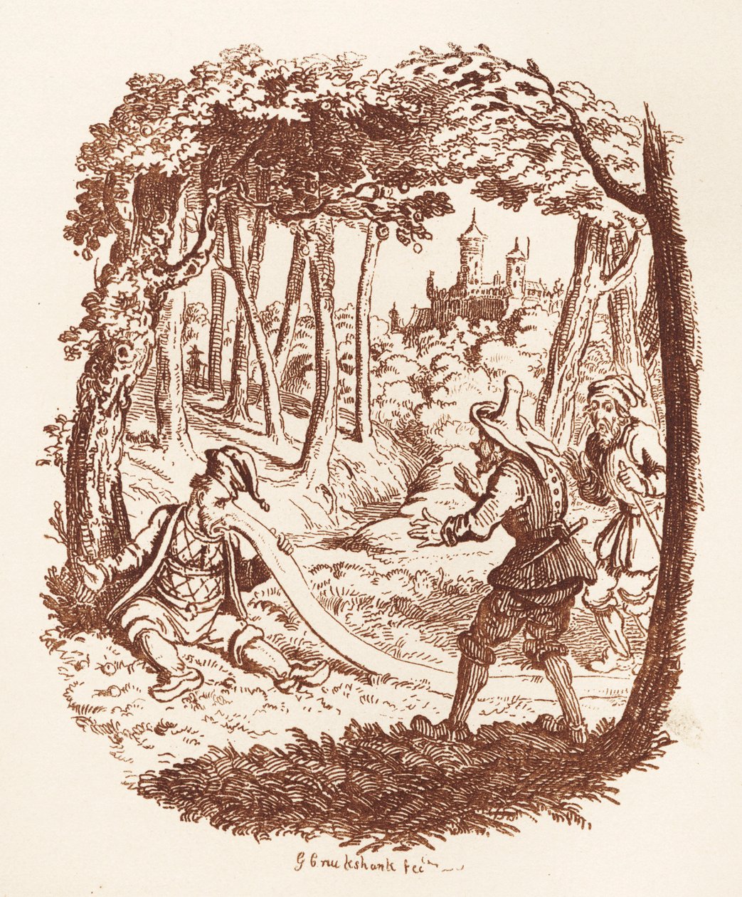 Bröderna Grimm Barn och av George Cruikshank