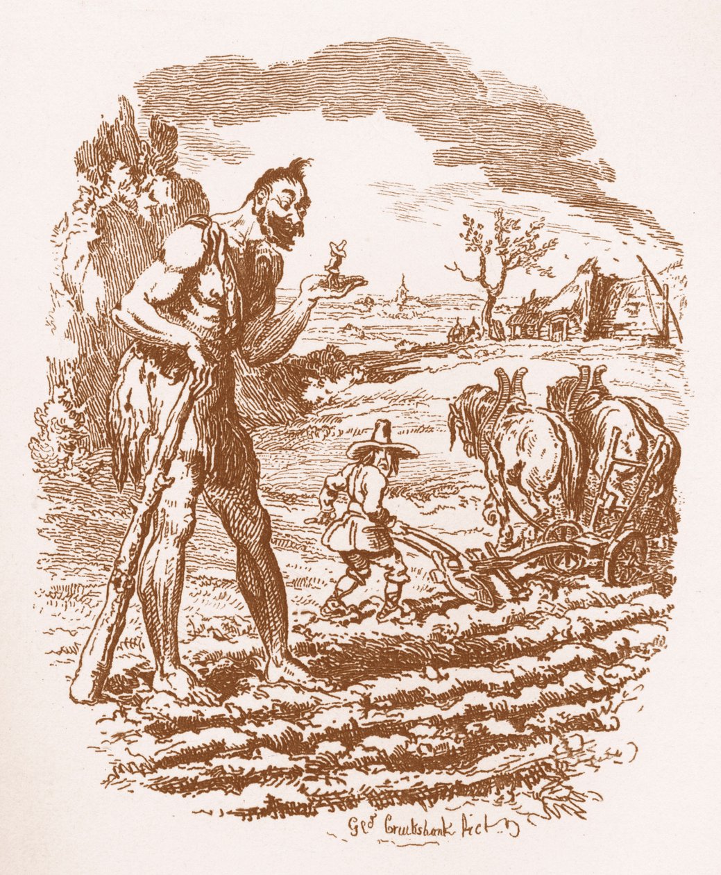 Bröderna Grimm Barn och av George Cruikshank