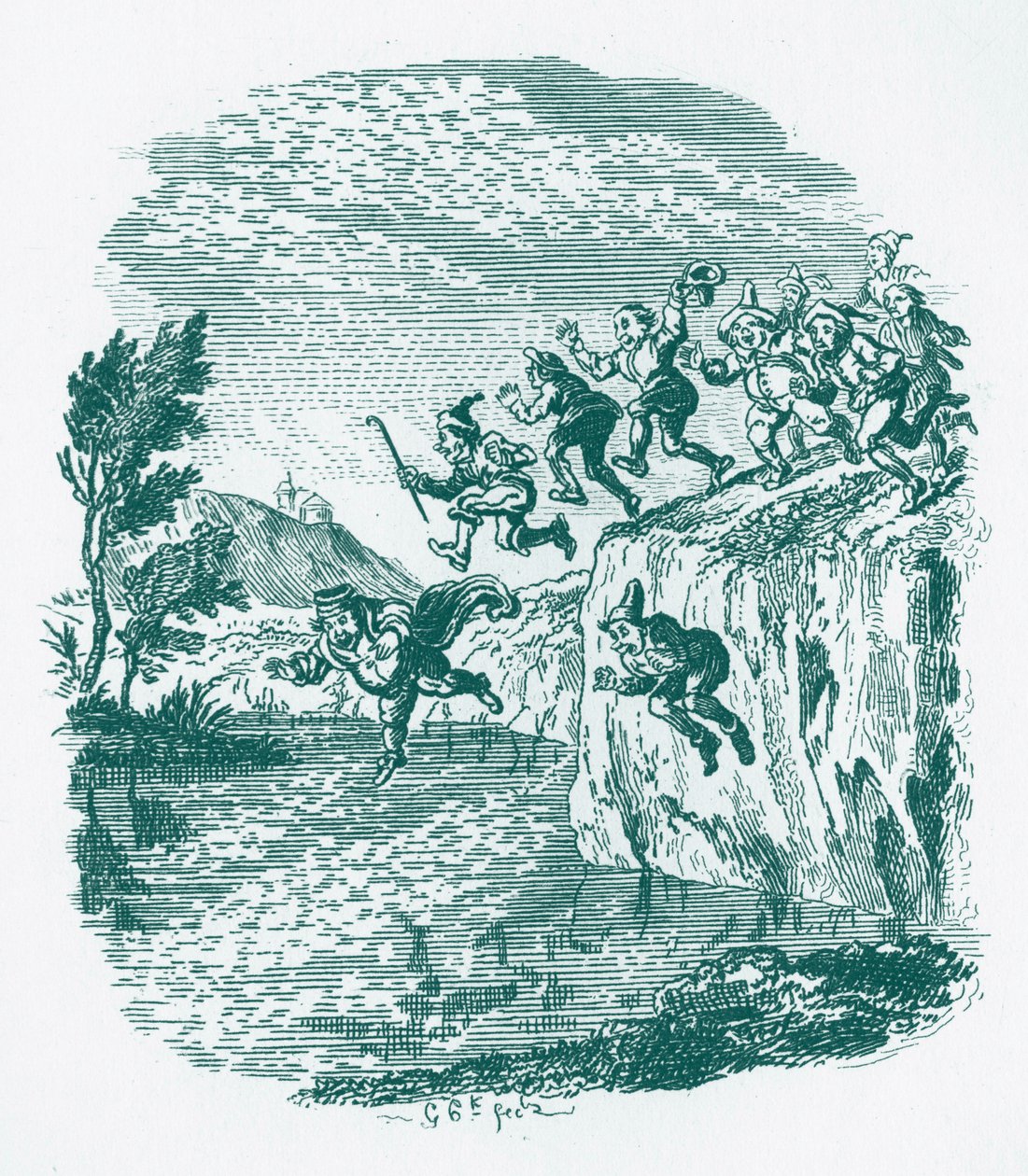Bröderna Grimm Barn och av George Cruikshank
