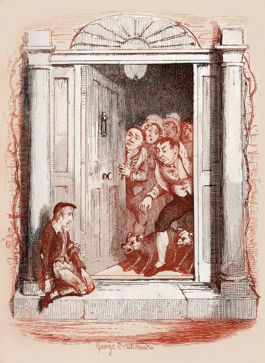 Charles Dickens "The Adventures of Oliver Twist" av George Cruikshank