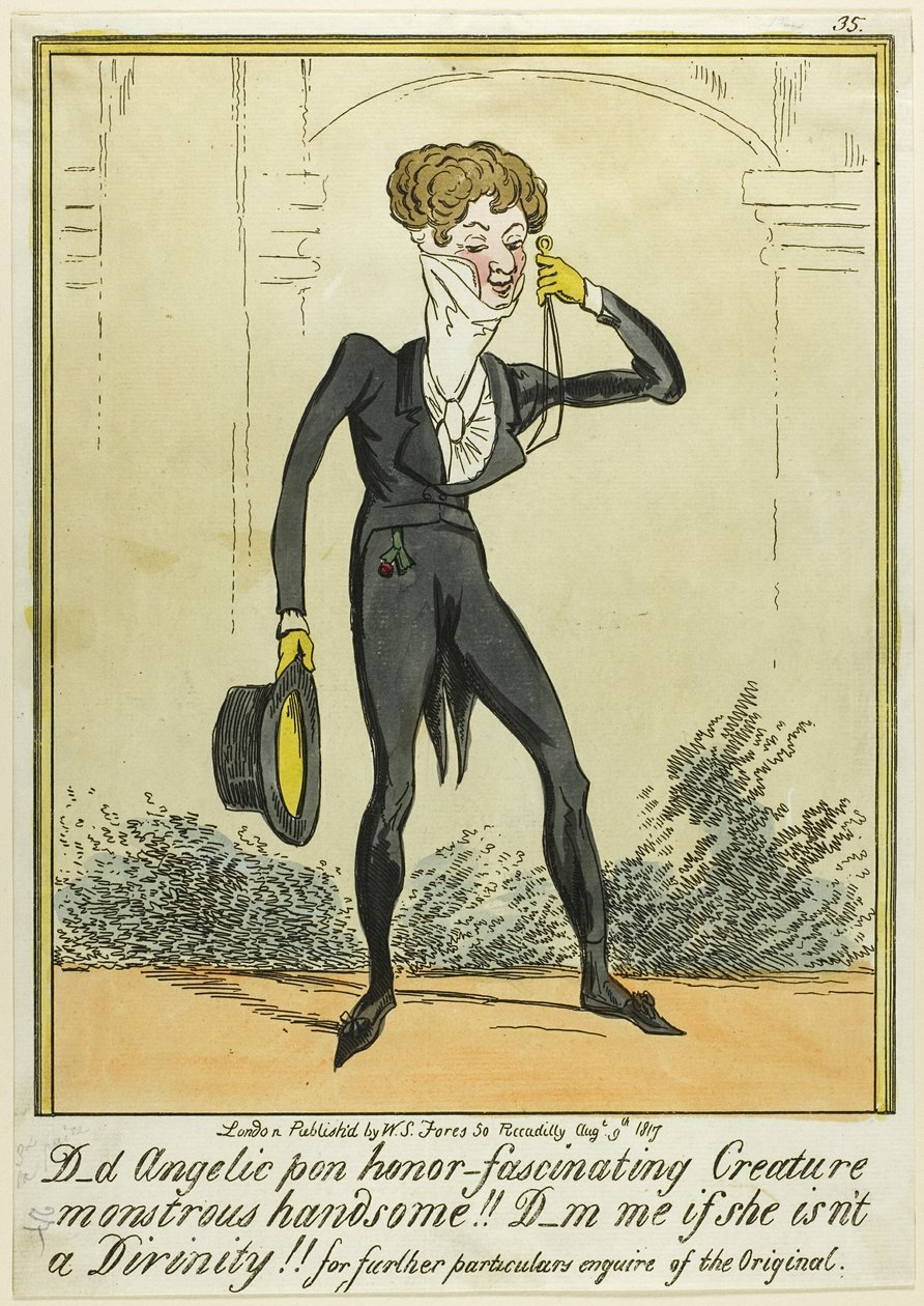 D_d Angelic pon honor-Fascinerande varelse Monstruös Handsome!!! av George Cruikshank