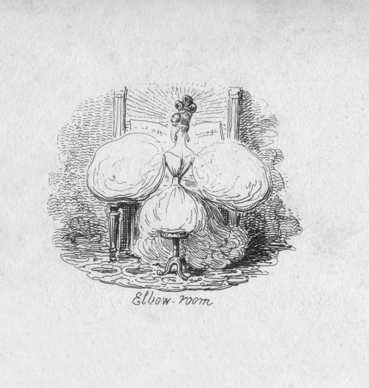 Armbågsrummet, 1829 av George Cruikshank