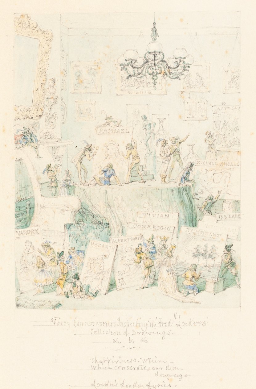 Fairy Connoisseurs inspekterar Mr. Frederick Lockers samling av teckningar av George Cruikshank