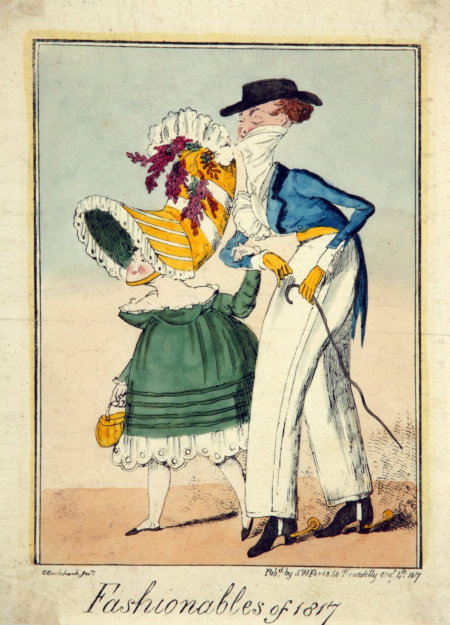 Fashionabla 1817 av George Cruikshank