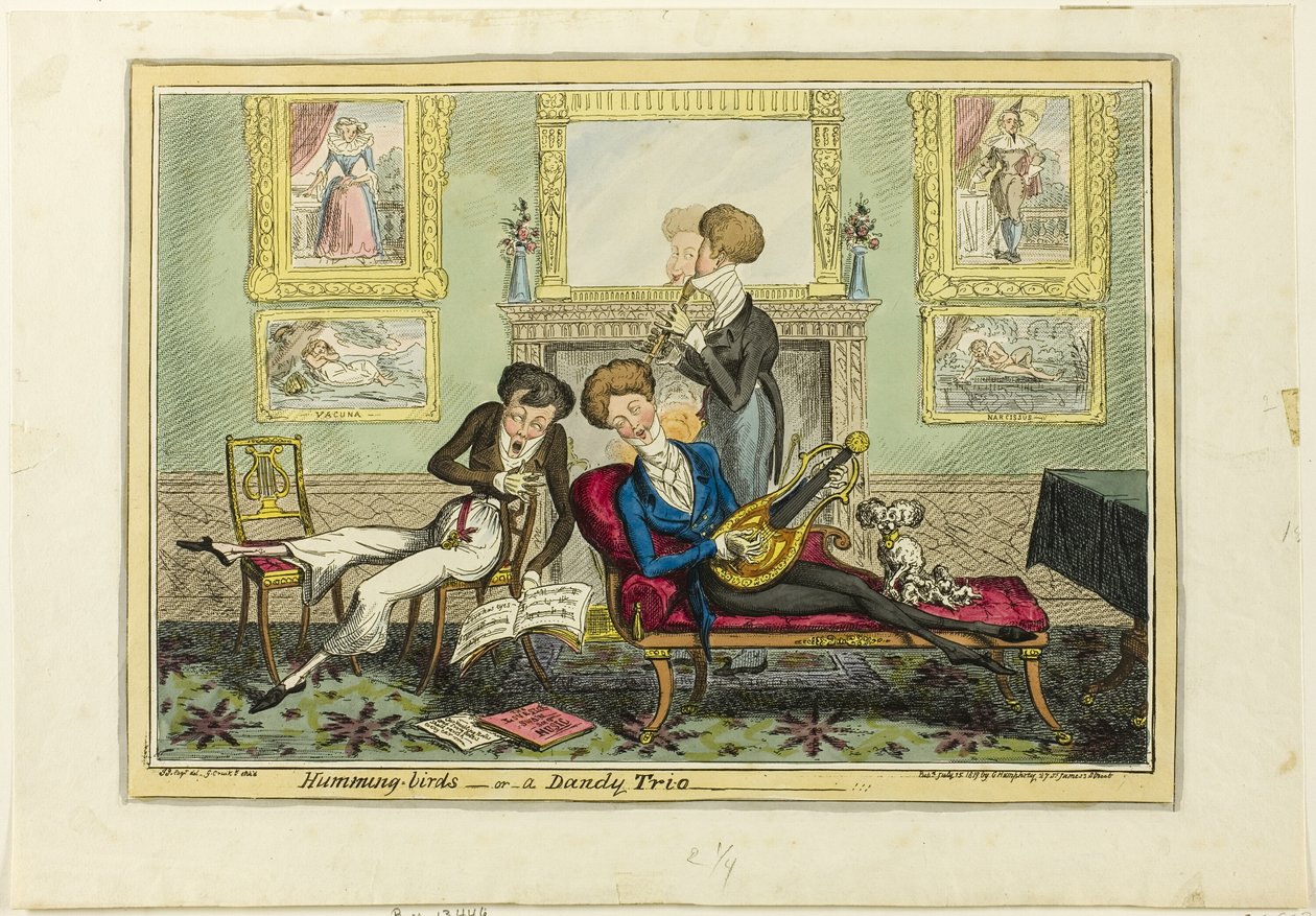 Humming Birds, eller A Dandy Trio av George Cruikshank