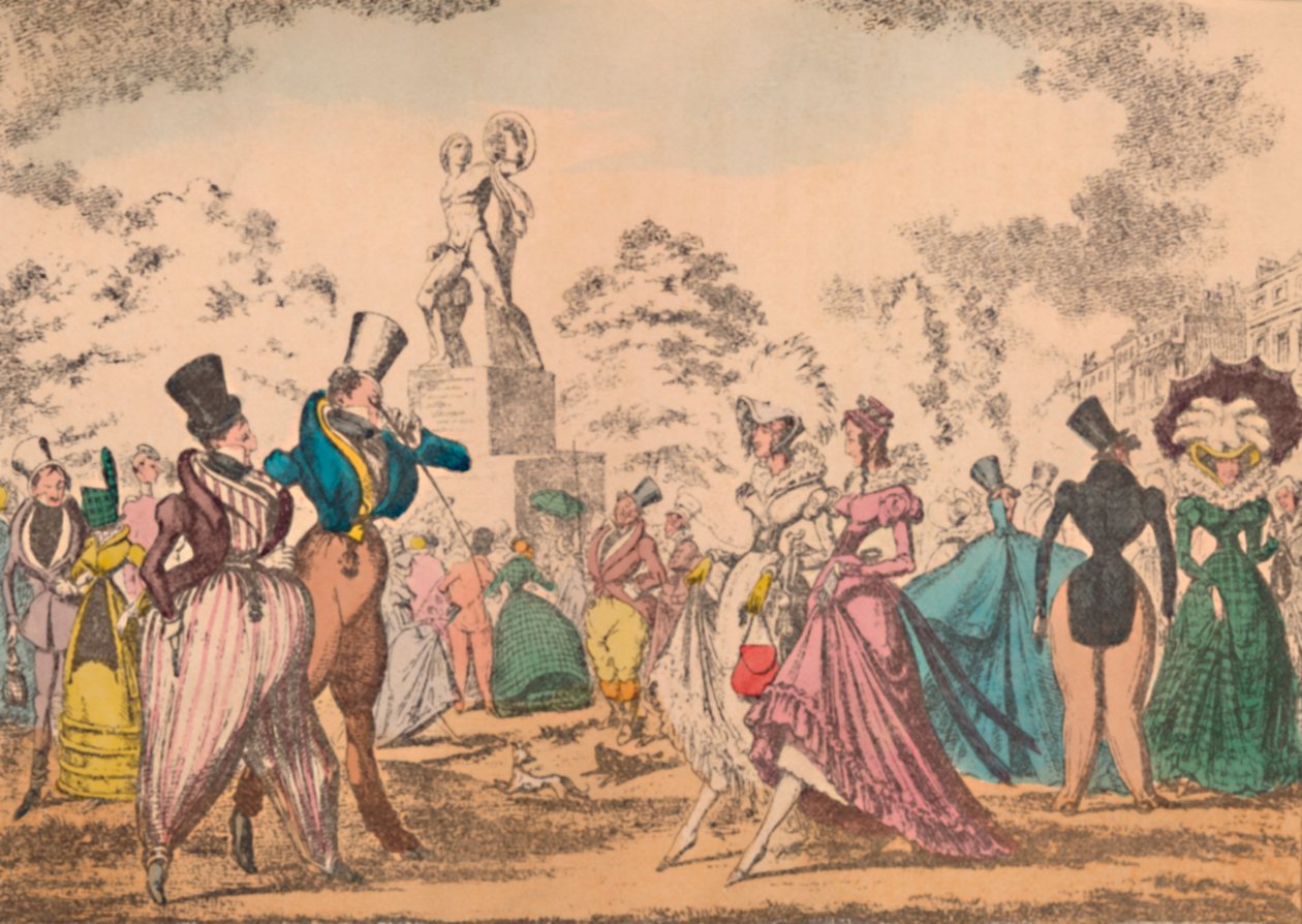 Hyde Park Corner 1822, c1870 av George Cruikshank