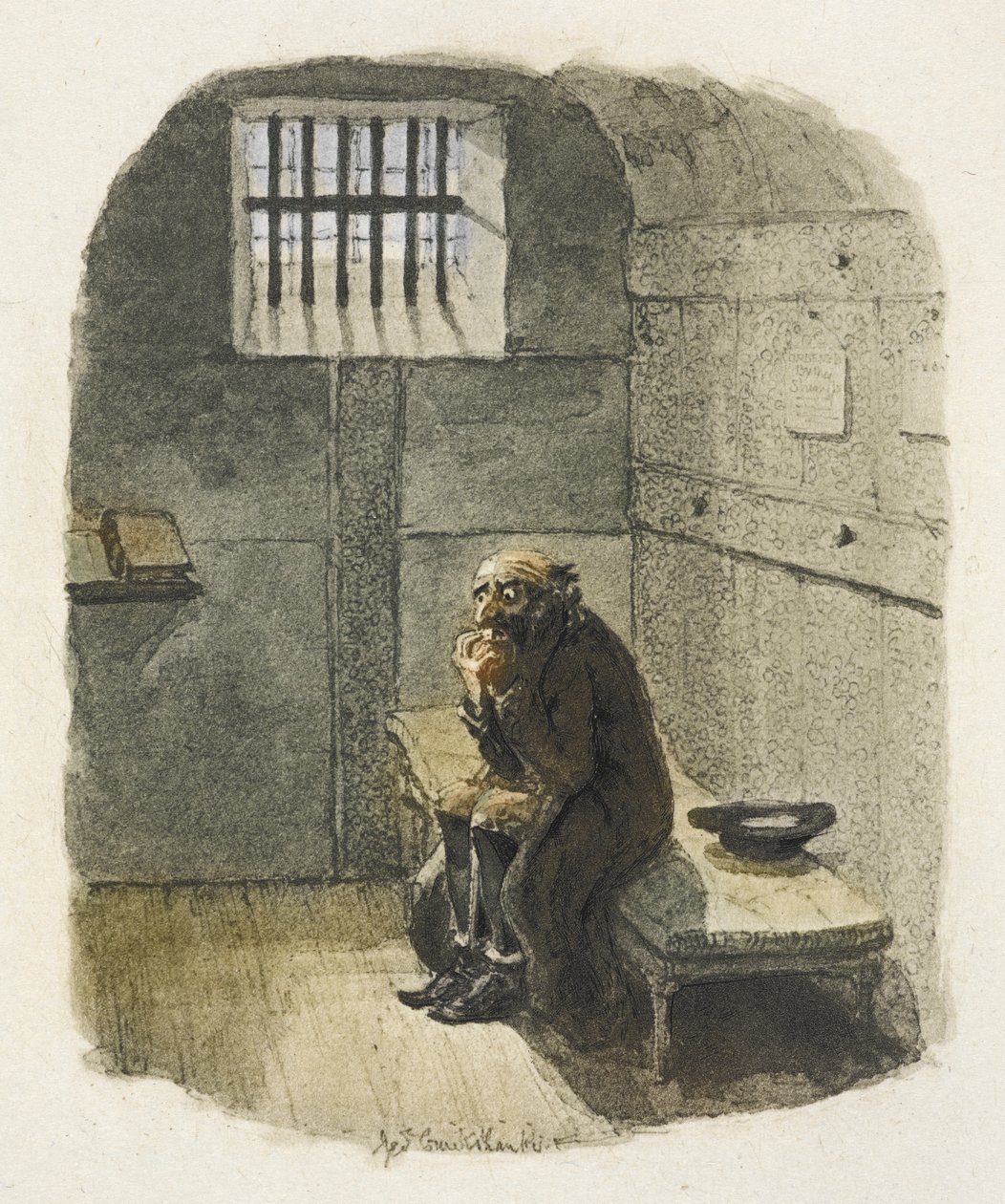 Illustration till "Oliver Twist" av George Cruikshank