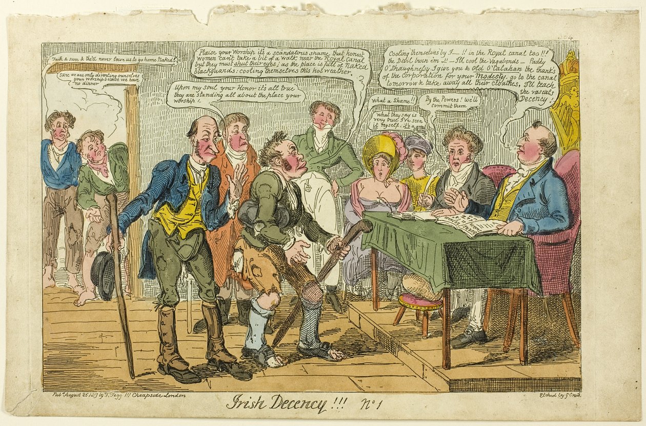 Irländsk anständighet! ! ! Nej. 1 av George Cruikshank