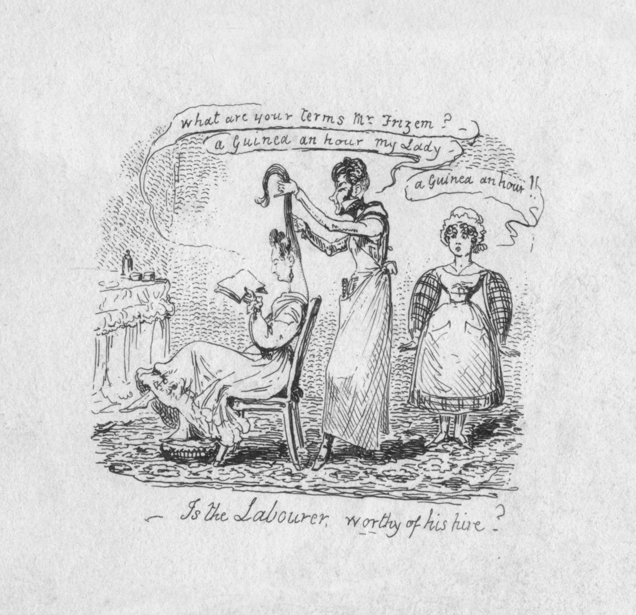 Är Arbetaren värdig sin anställning, 1829 av George Cruikshank