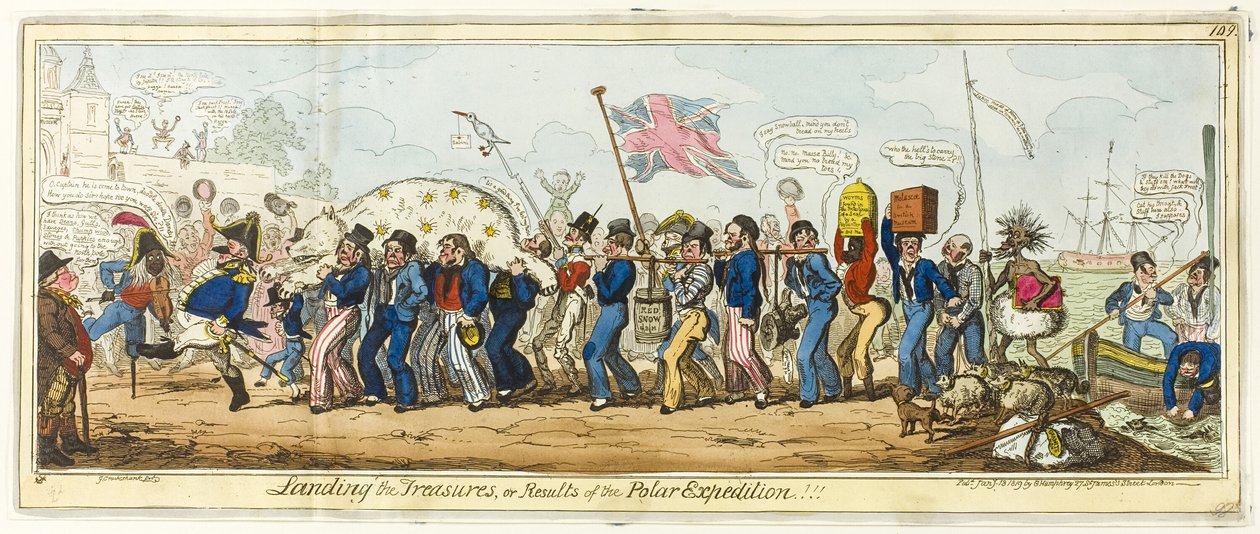 Landning av skatterna av George Cruikshank