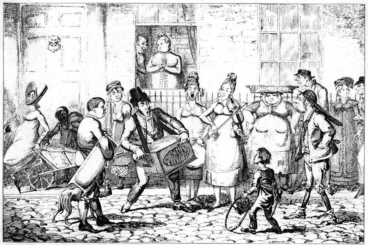 Savoyards, 1818. av George Cruikshank