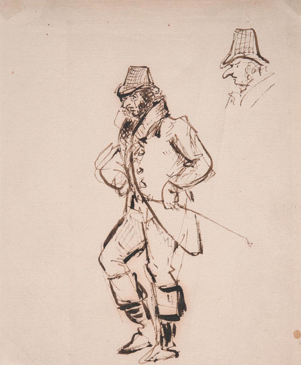 Man med ridpiska av George Cruikshank