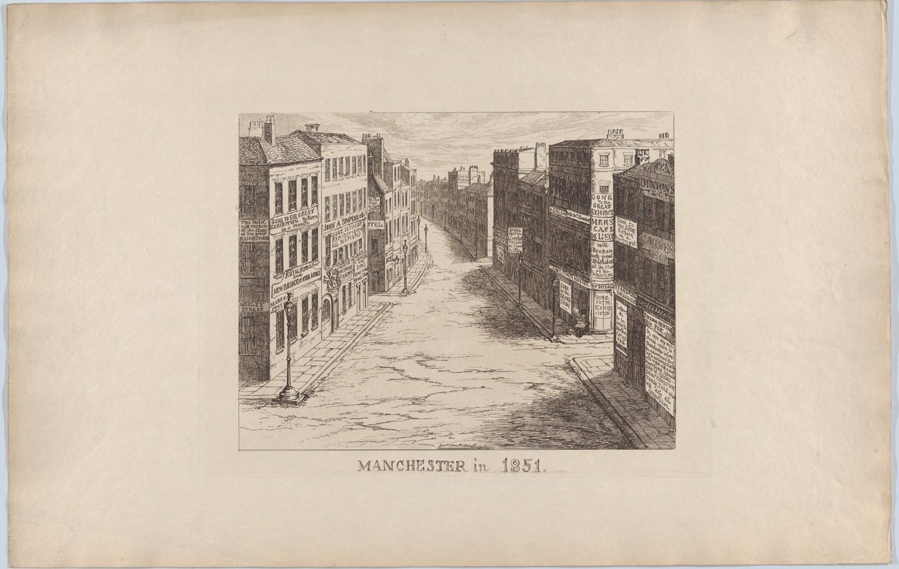 Manchester, 1851, 1851, 1851. av George Cruikshank