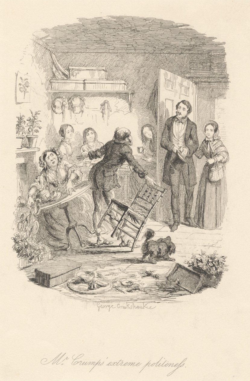 Herr Crumps extrema artighet av George Cruikshank