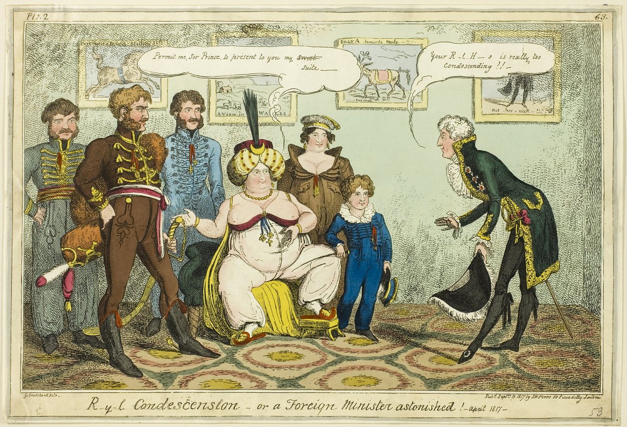 Kunglig nedlåtenhet av George Cruikshank