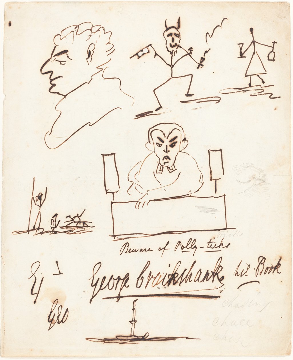 Satiriska skisser av George Cruikshank