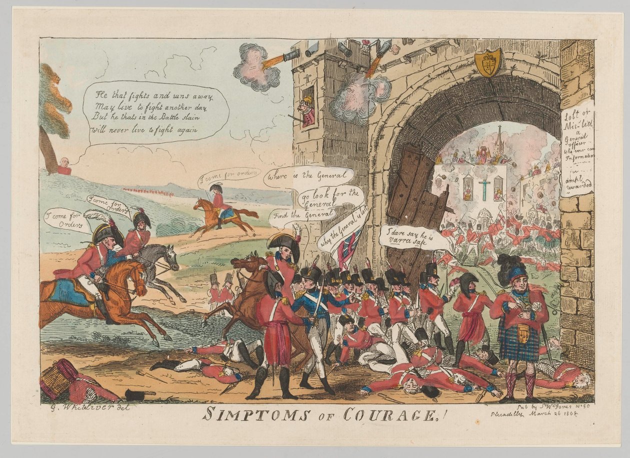 "Simptom of Courage!" av George Cruikshank