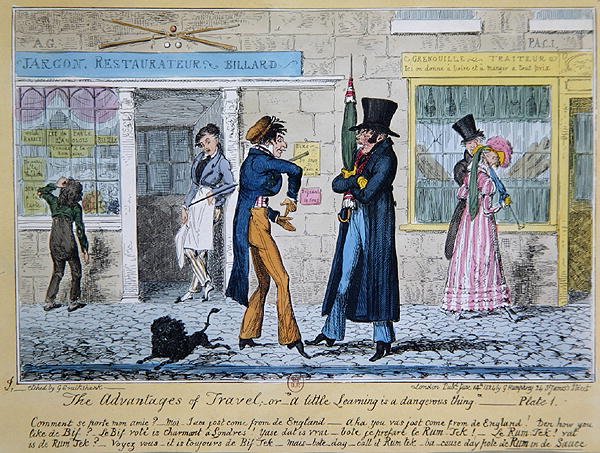 "Fördelarna med att resa" eller "Litt lärande är en farlig sak" av George Cruikshank