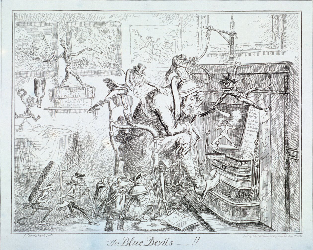 "The Blue Devils", 1835 av George Cruikshank
