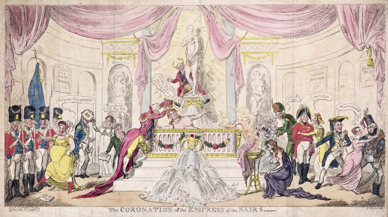 Kröningen av kejsarinnan av Nairs av George Cruikshank