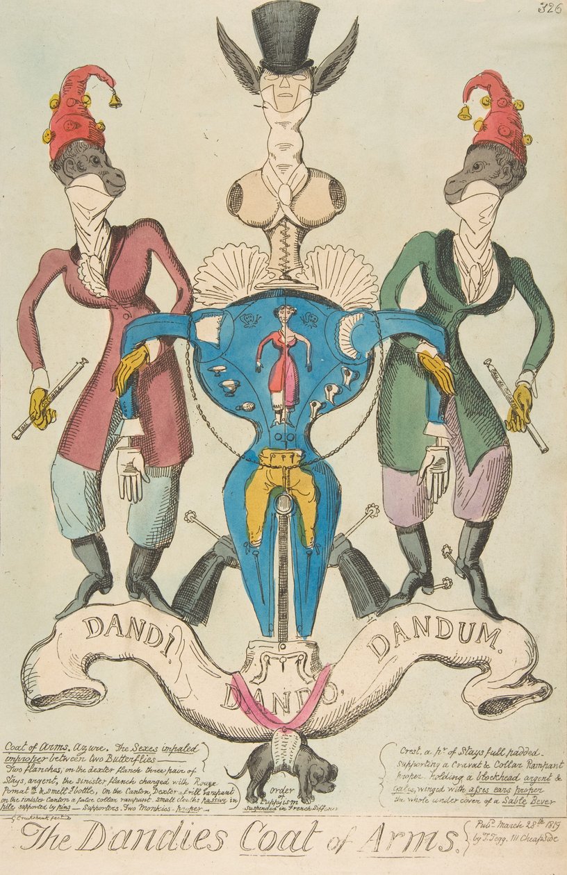 Dandies vapen, 28 mars 1819, 28 mars 1819. av George Cruikshank