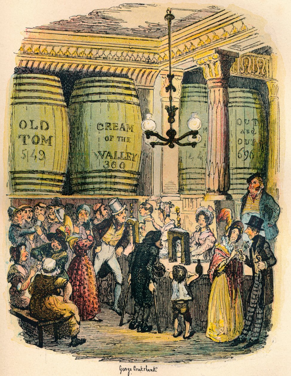 Ginpalatset, c1900 av George Cruikshank