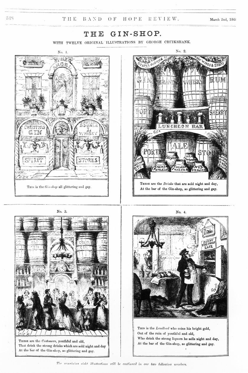 The Gin Shop, illustration från 